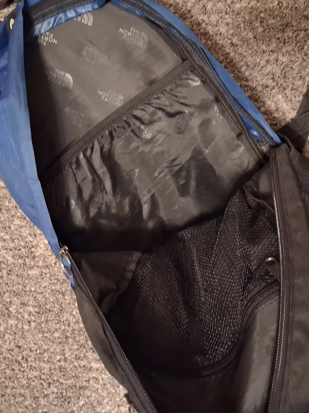 The North Face Blue and Black Men’s Backpack